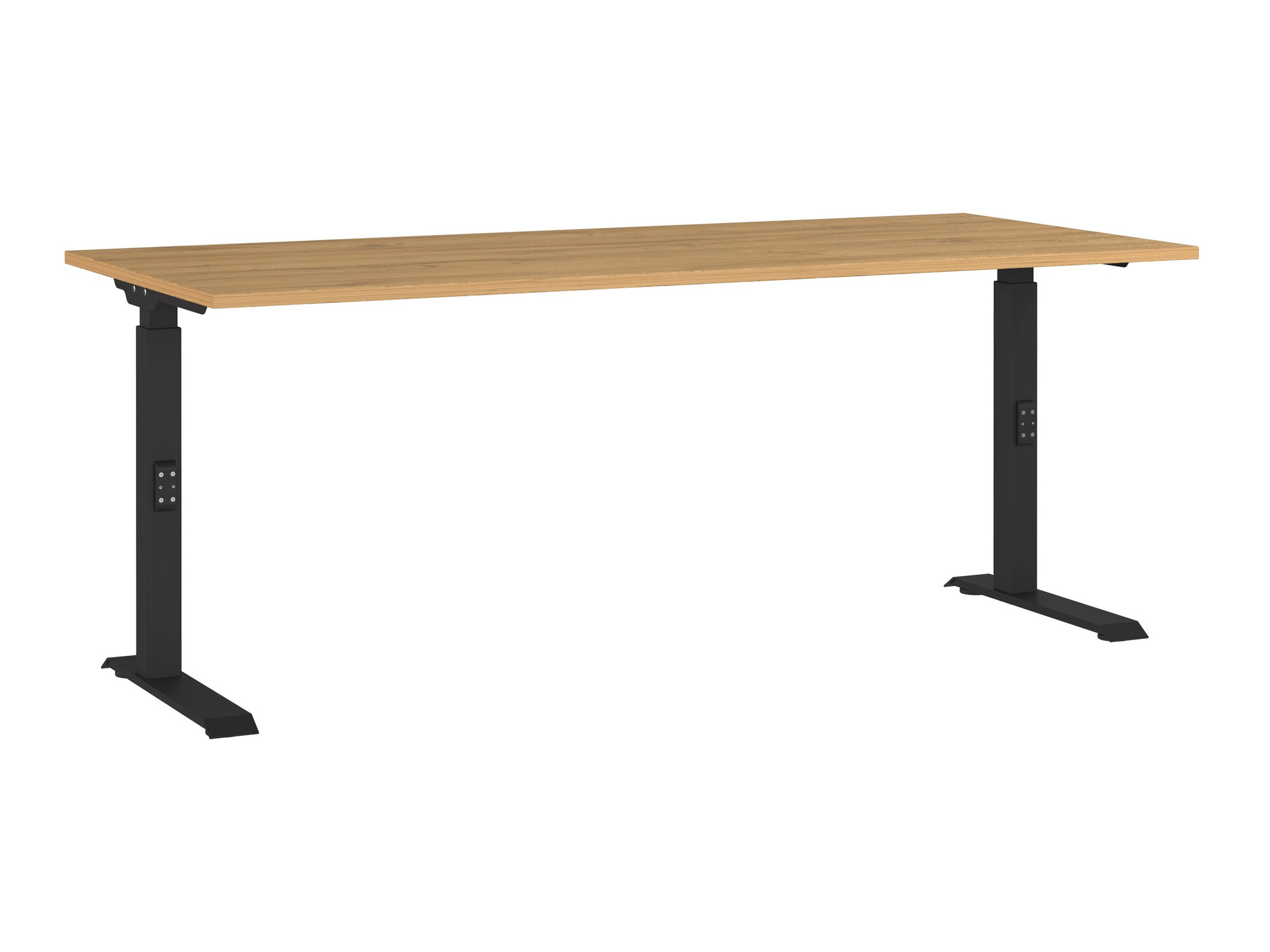 Mesa de escritório Eliromo 124 (Carvalho Grandson + Preto)