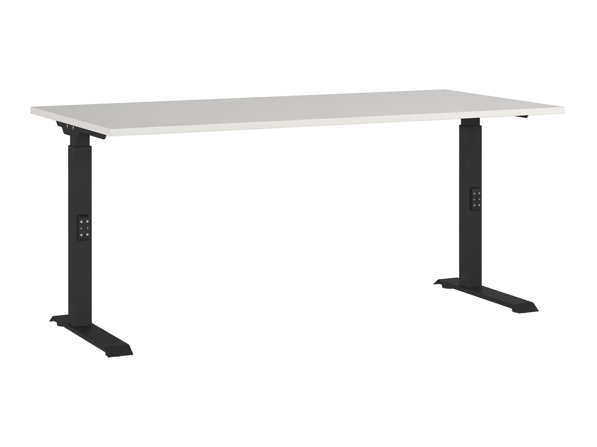 Secretária Eliromo 123 (Cinzento claro + Preto)