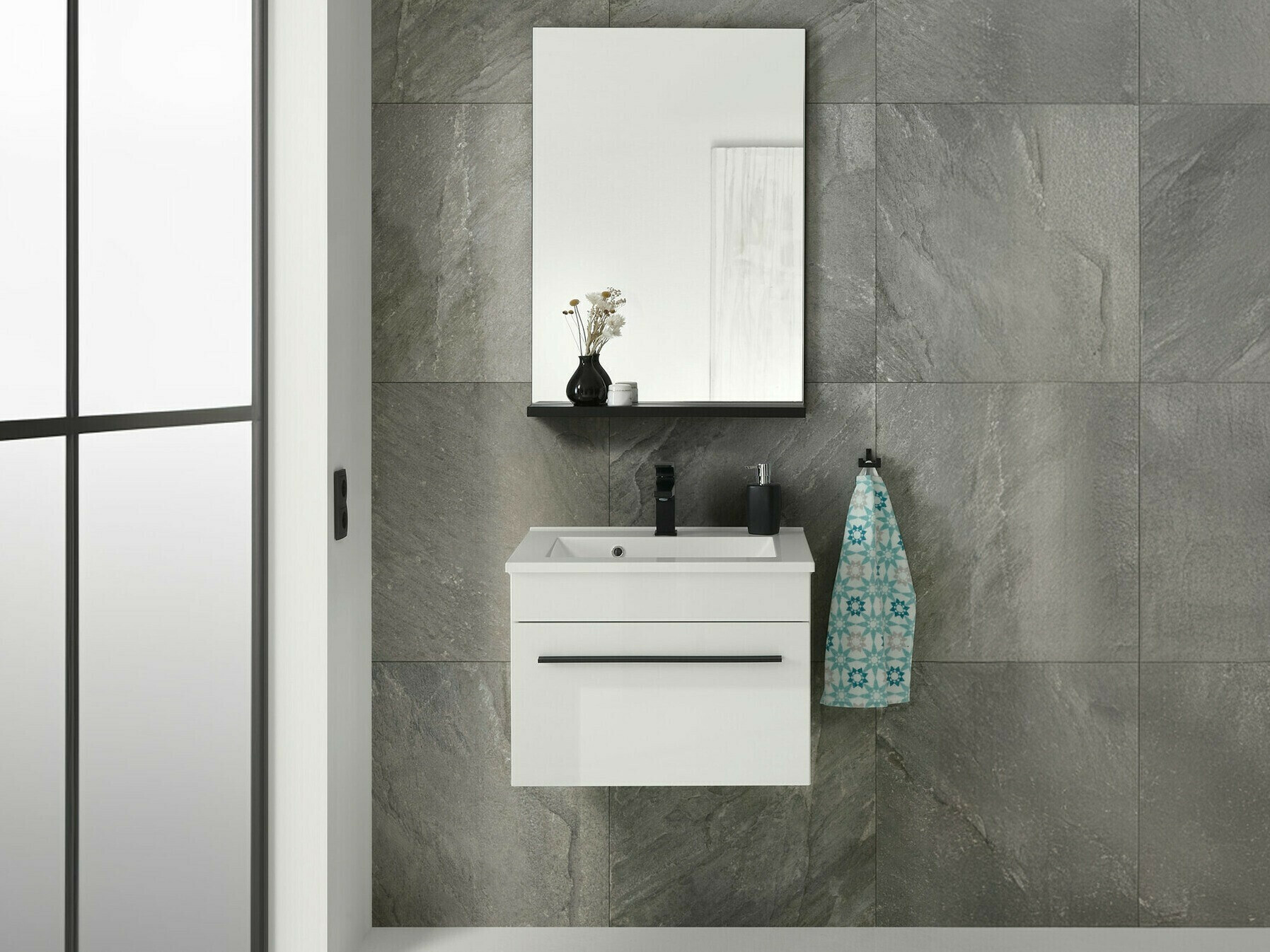 Armário suspenso para casa de banho para lavatório Torbelu 102