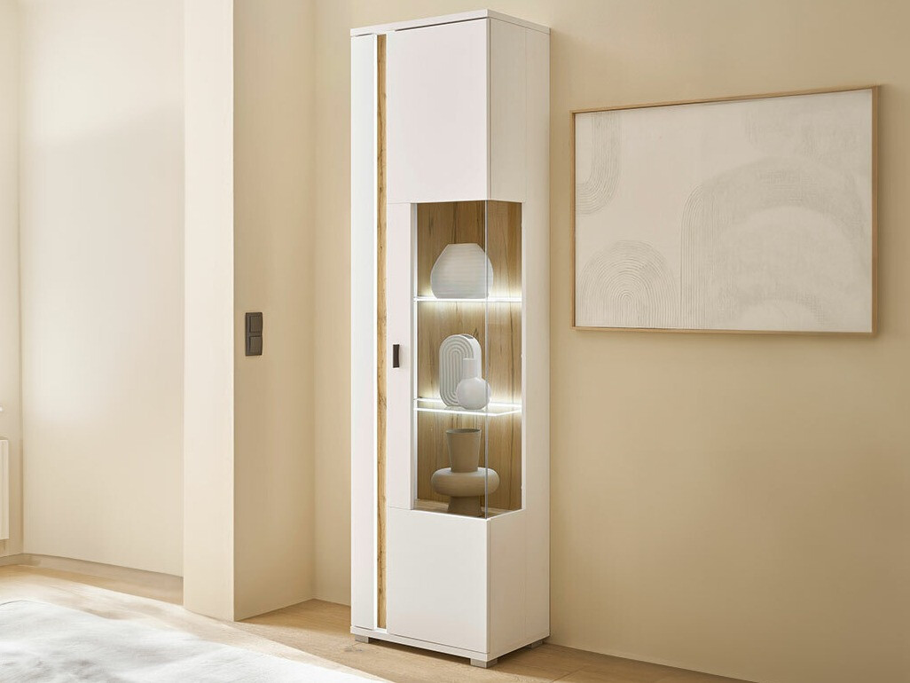 Estante Avimavi 100 (Branco + Carvalho wotan)