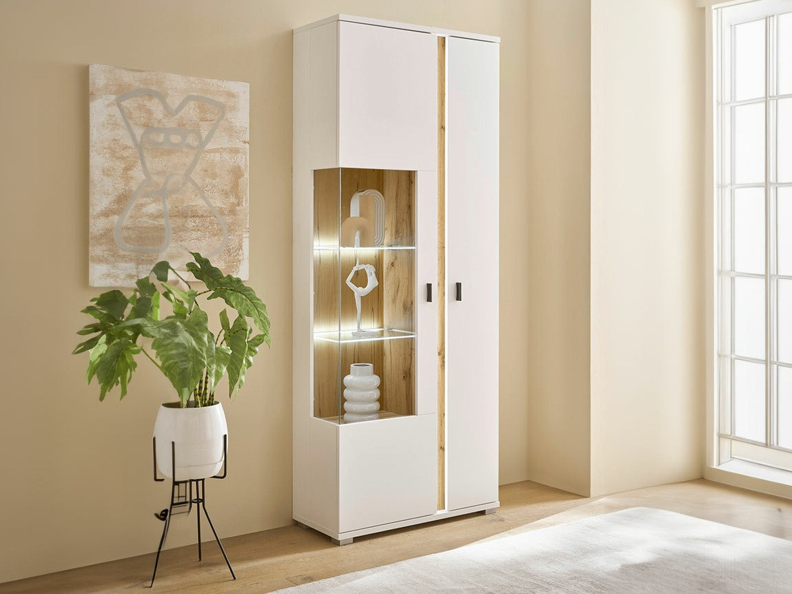 Estante Avimavi 101 (Branco + Carvalho wotan)