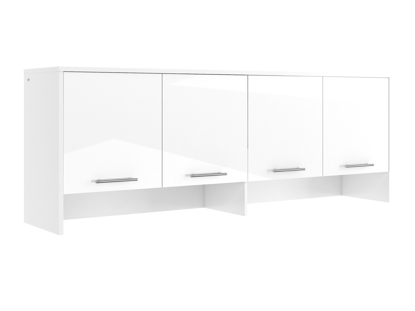 Aparador Concept Pro Lenart I (Branco + Branco brilhante)