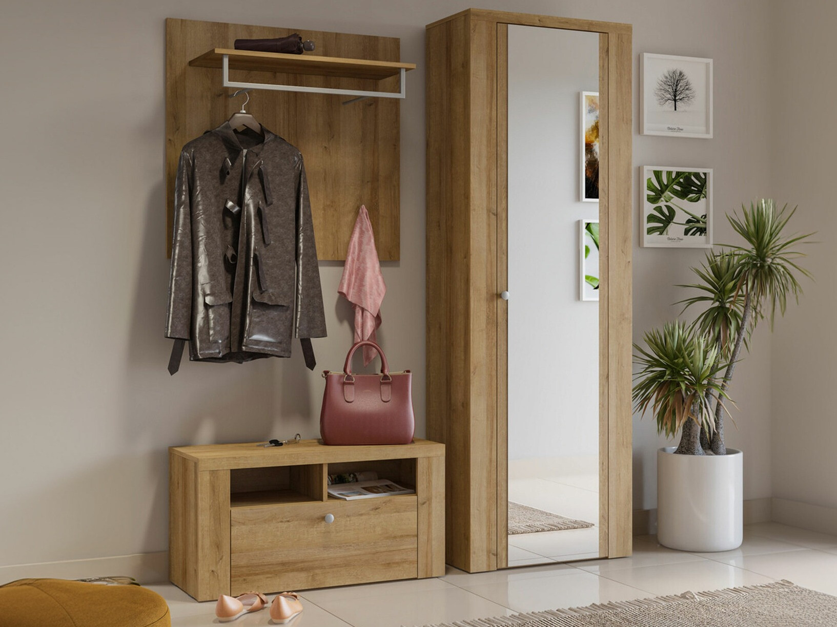 Cabide Salelbo 130 (Riviera carvalho)