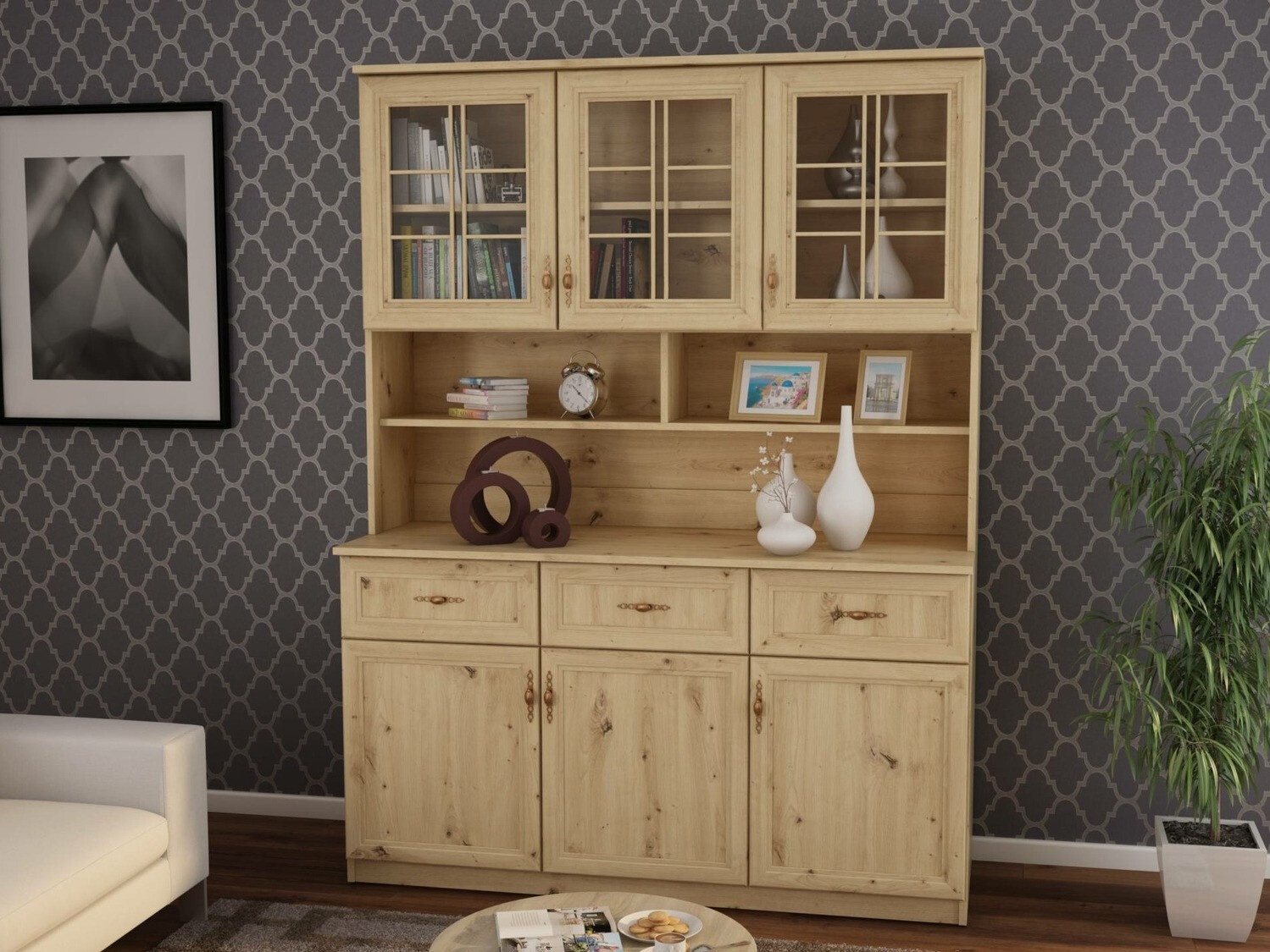 Estante Lexington 142 (Carvalho Artisan)