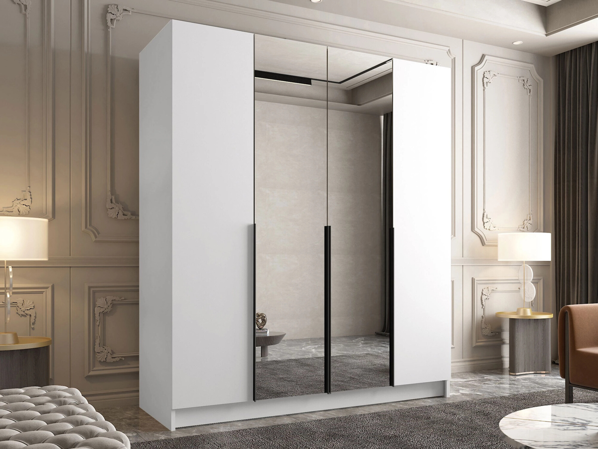 Roupeiro Closico 191 (Branco + Preto)