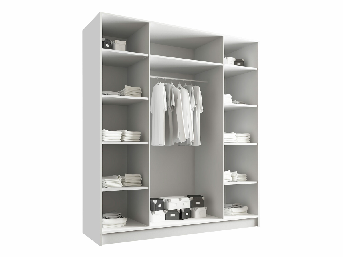Roupeiro Closico 191 (Branco + Preto)