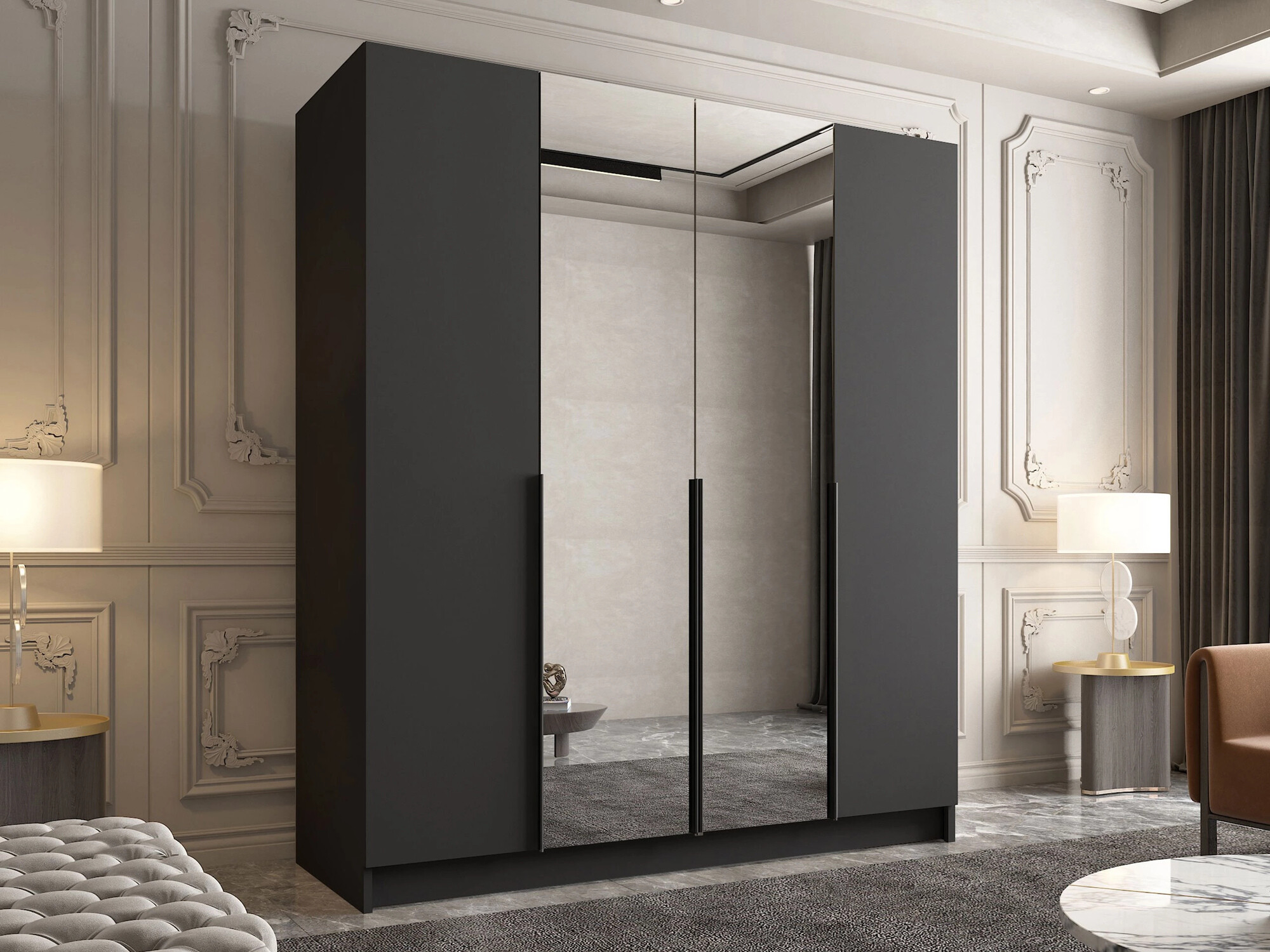 Roupeiro Closico 191 (Preto)