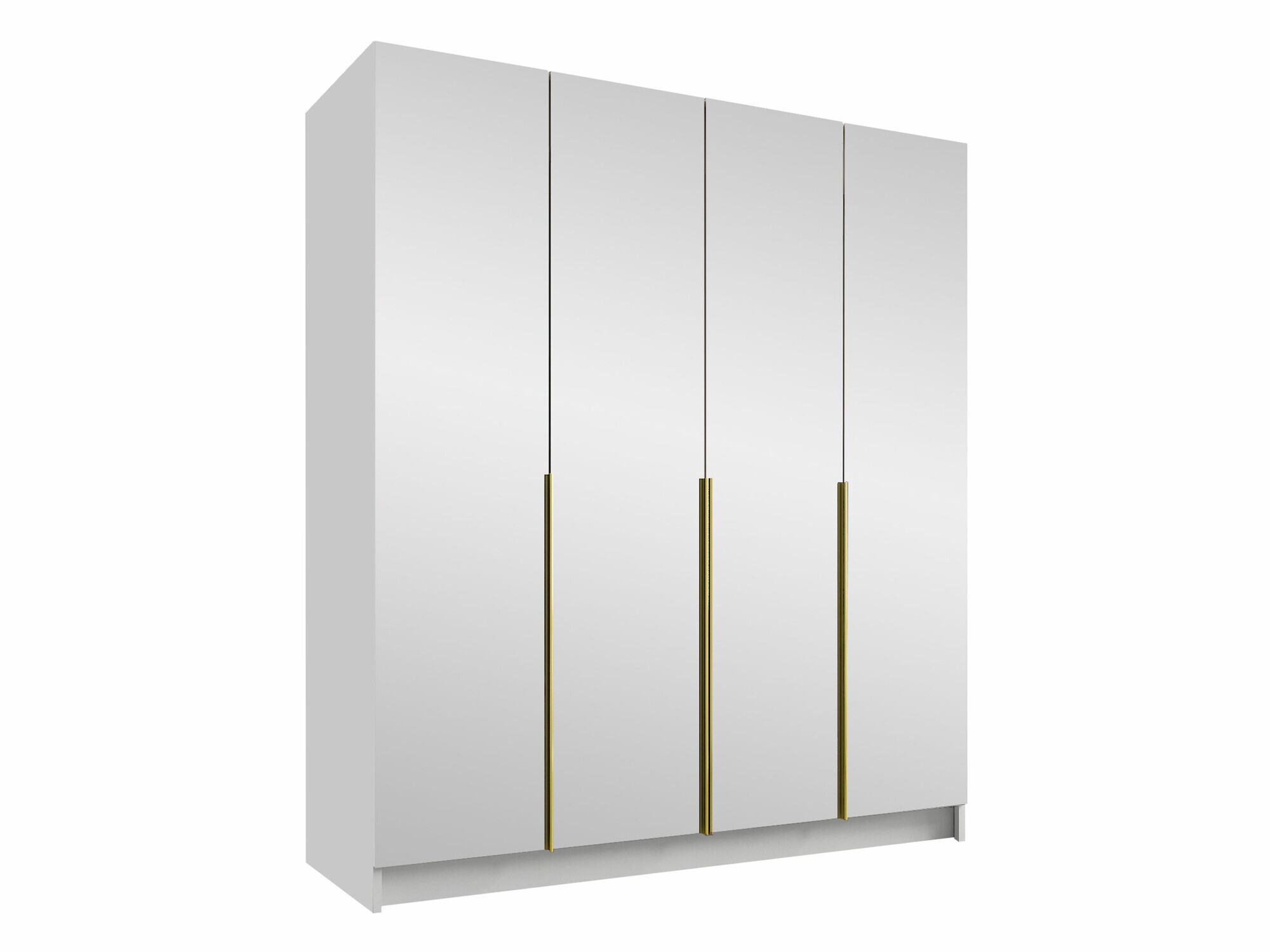 Roupeiro Closico Navor III (Branco + Dourado)
