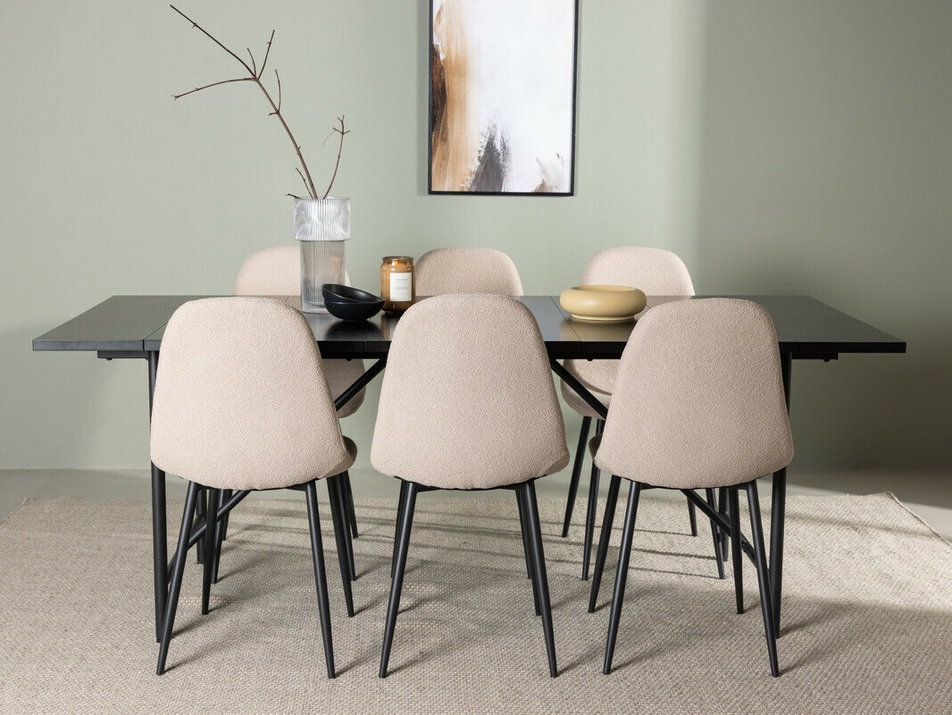 Conjunto para refeições Dallas 3964 (Bege + Preto)