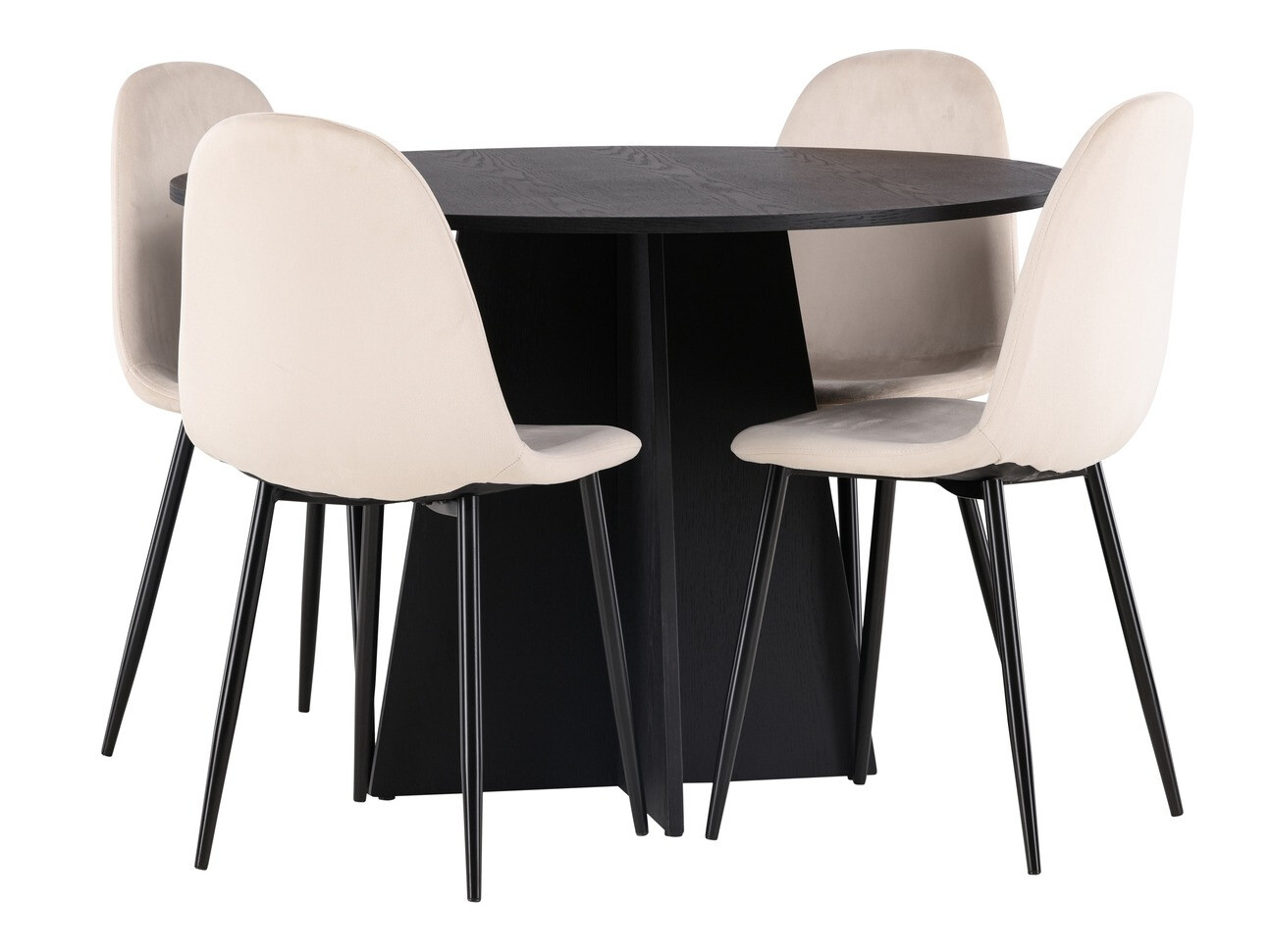 Conjunto para refeições Dallas 4008 (Bege + Preto)
