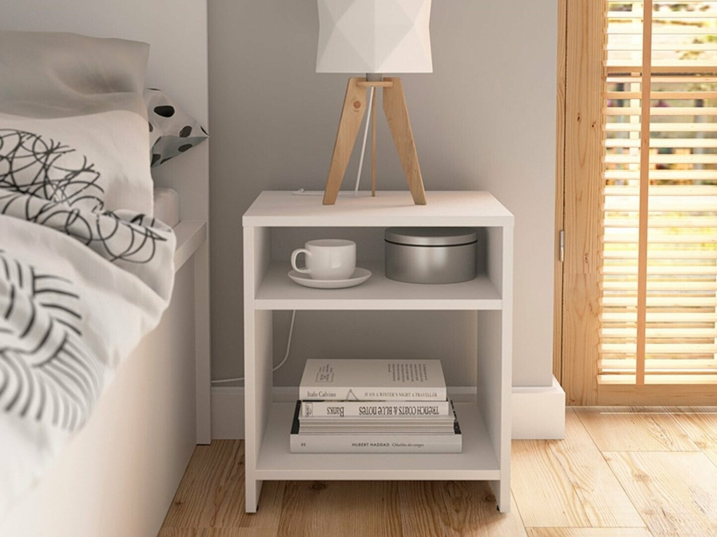 Mesa de cabeceira Votola 106 (Branco)