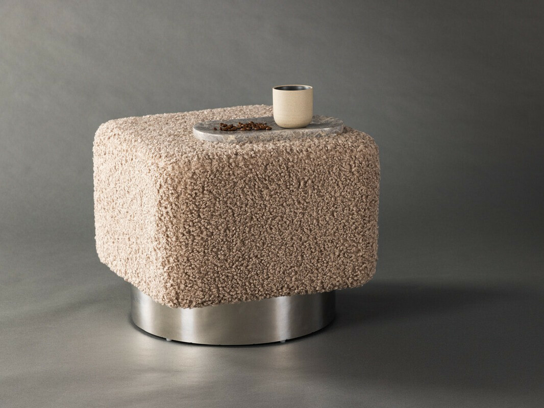 Pufe Dallas 4219 (Castanho + Prateado)