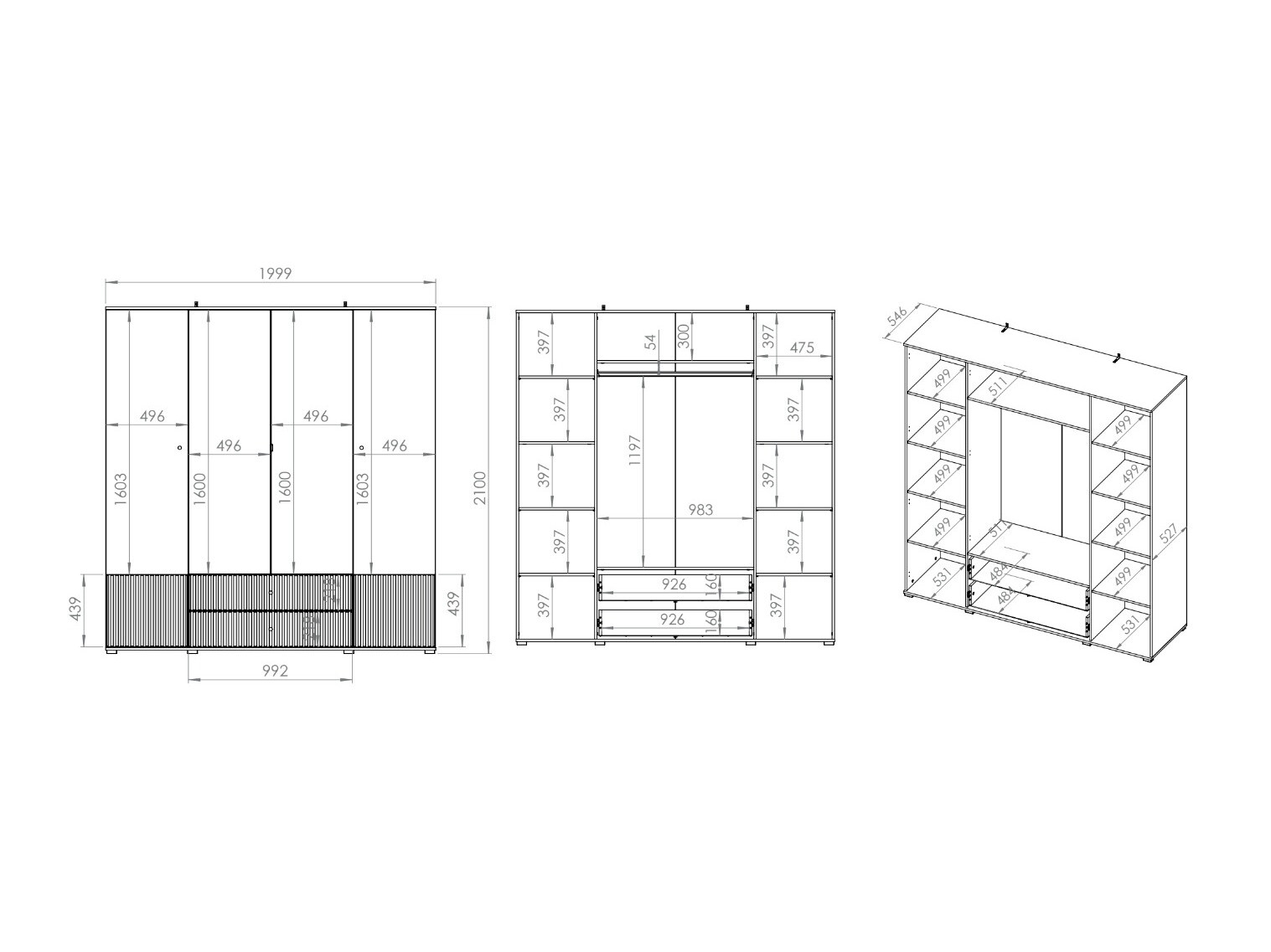 Roupeiro Marmeli 124