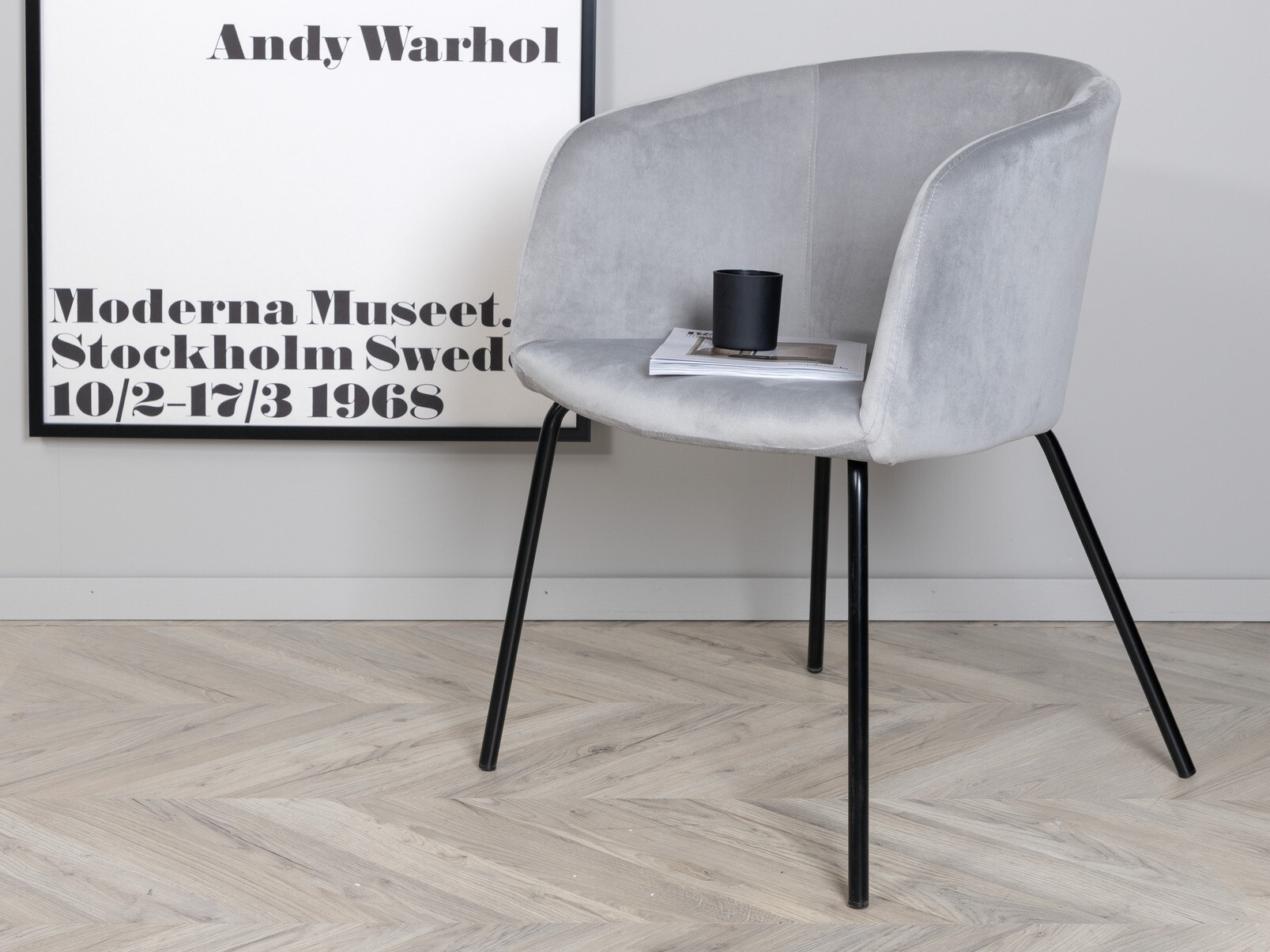 Cadeira Dallas 2603 (Cinzento + Preto)