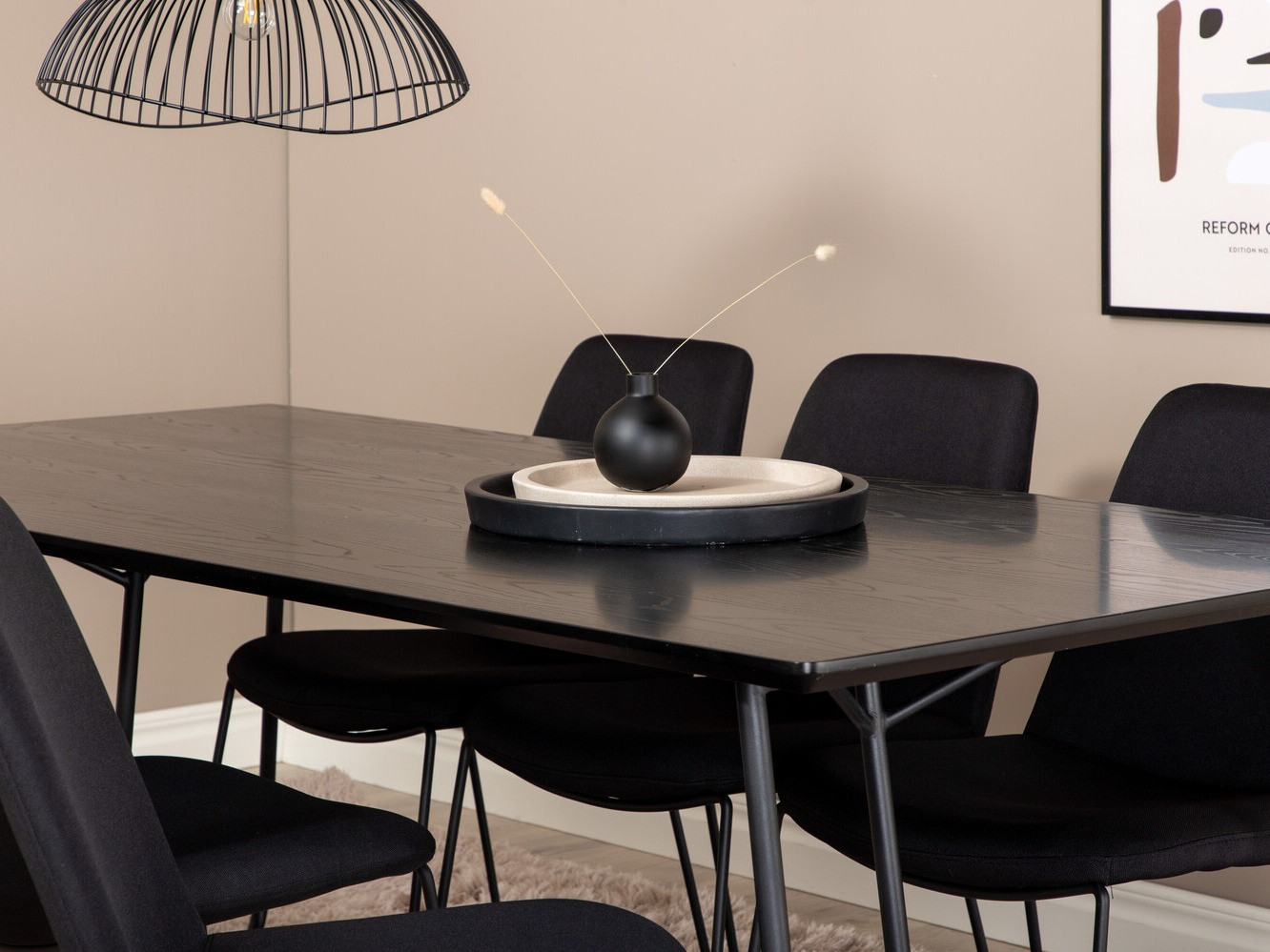 Conjunto para refeições Dallas 3039 (Preto)