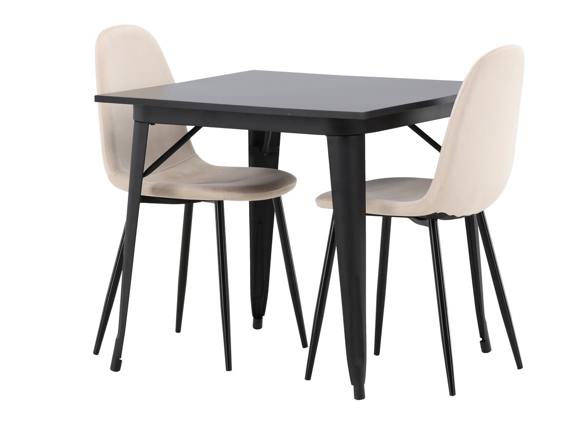 Conjunto para refeições Dallas 3353 (Preto + Bege)