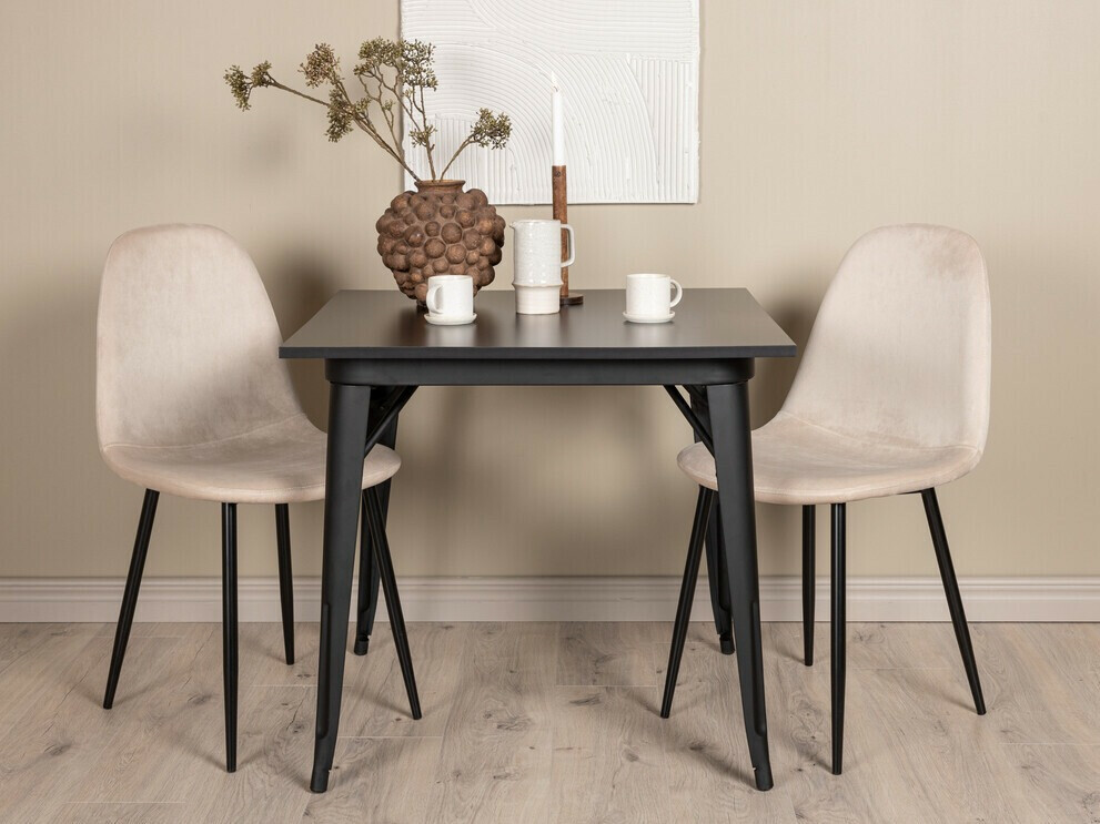 Conjunto para refeições Dallas 3353 (Preto + Bege)