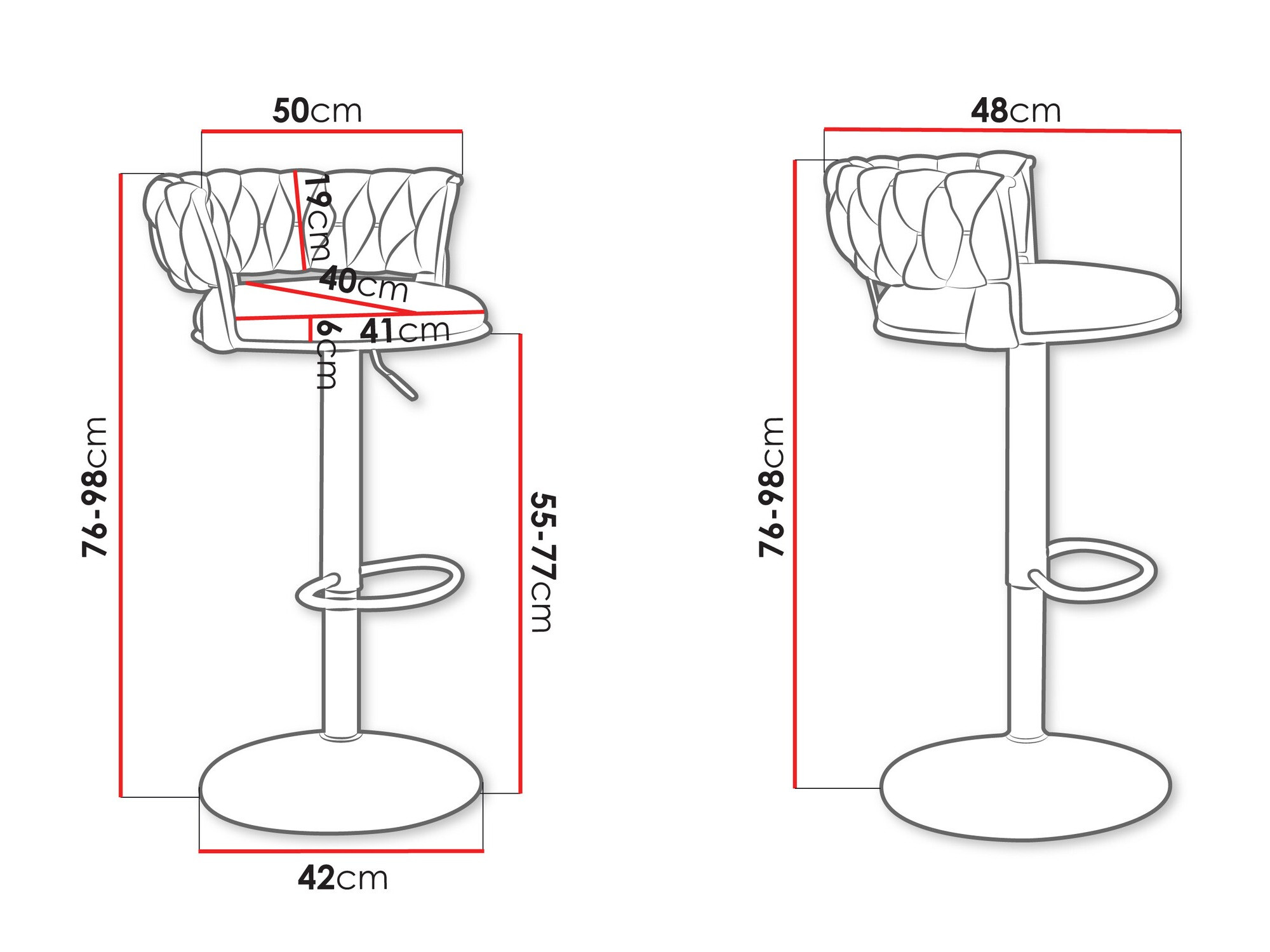 Banco de bar Comfivo Hilaritas II (Bege)