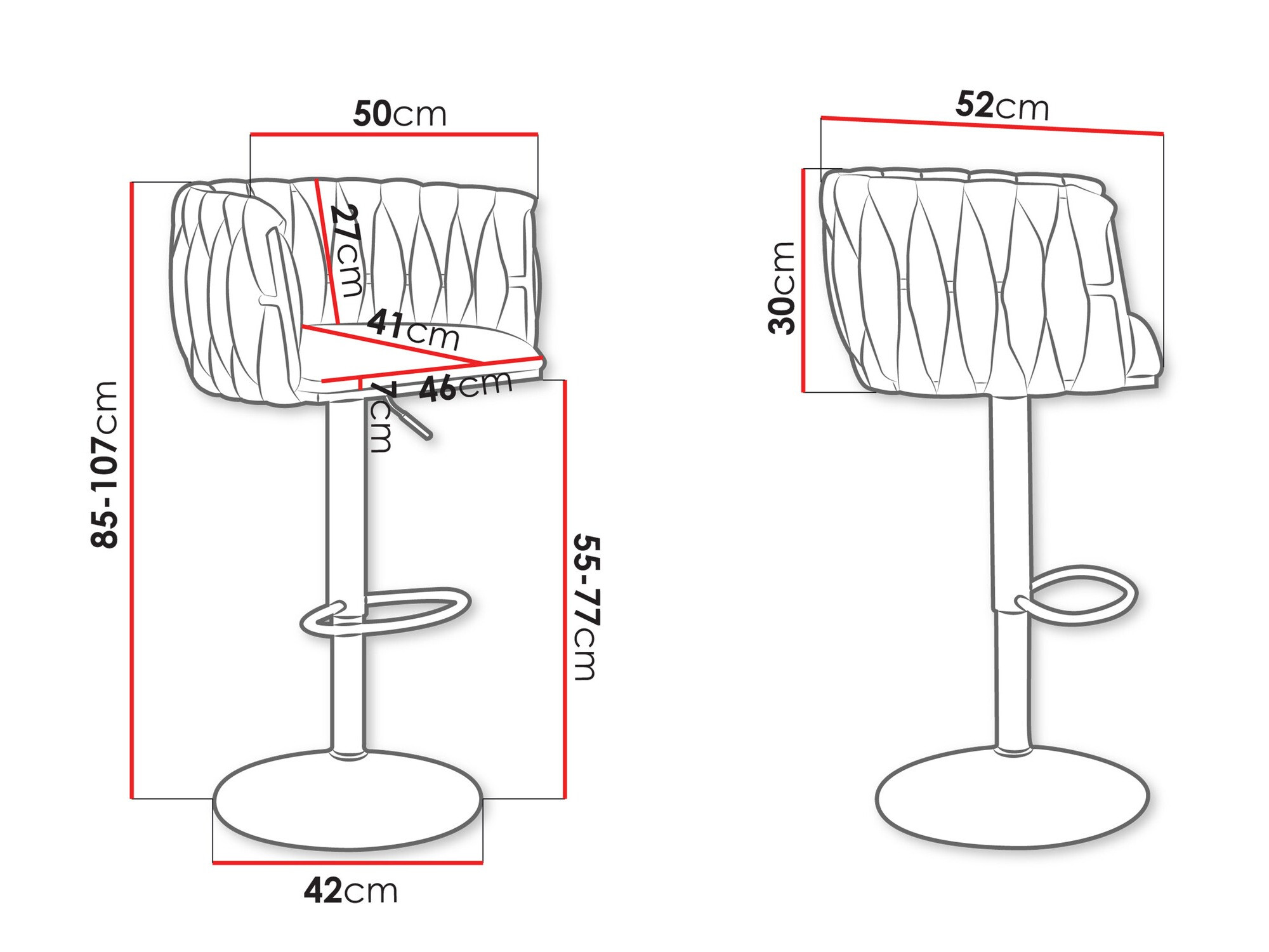 Banco de bar Comfivo Hilaritas IV (Dourado + Bege)