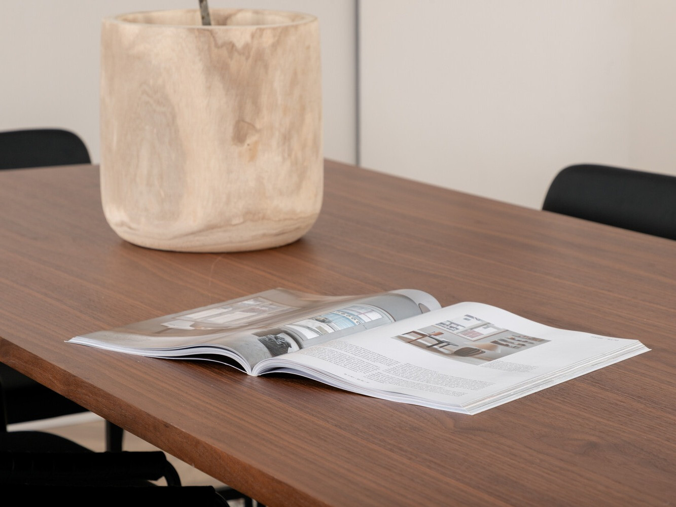 Conjunto para refeições Dallas 2797 (Nogueira + Preto)