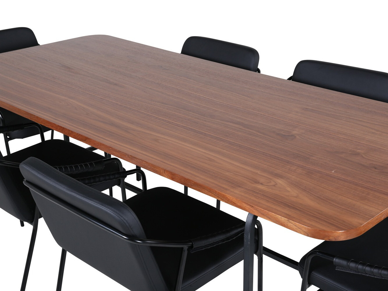 Conjunto para refeições Dallas 2797 (Nogueira + Preto)