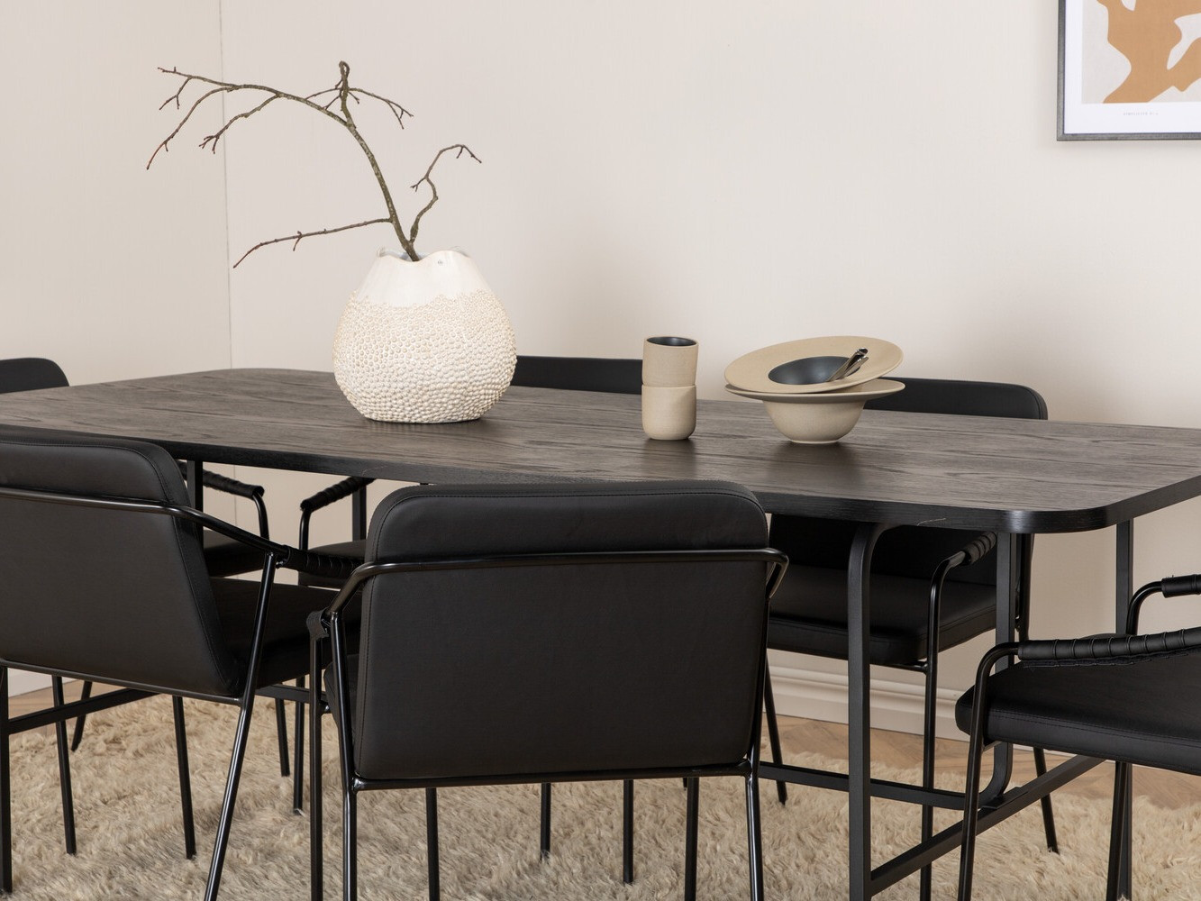 Conjunto para refeições Dallas 2797 (Preto)