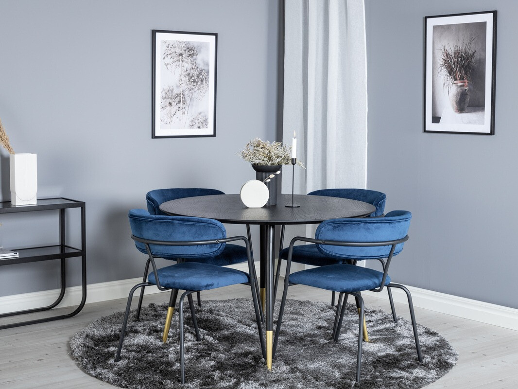 Cadeira Dallas 108 (Azul + Preto)