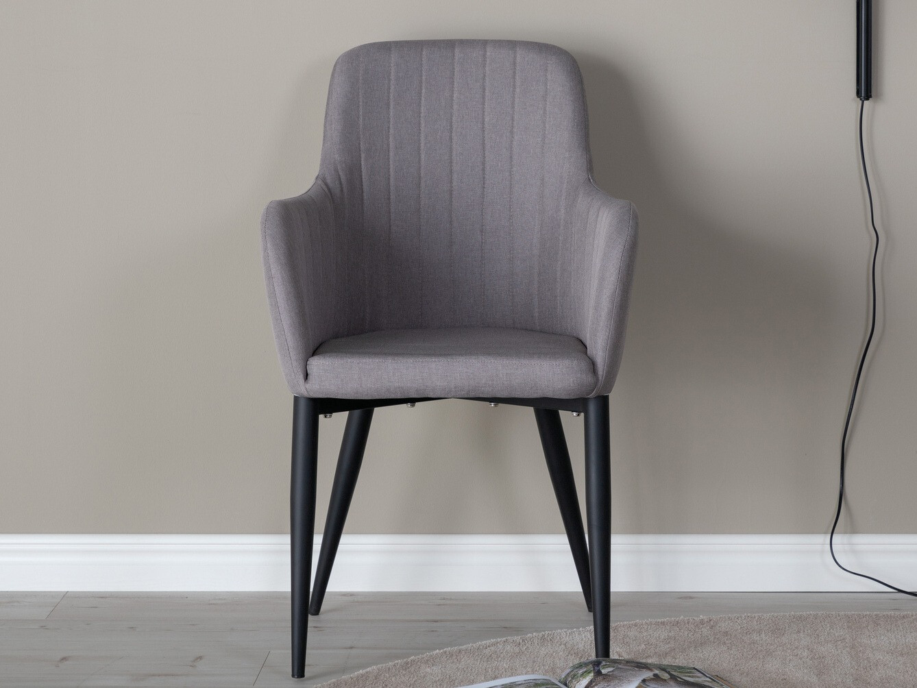 Cadeira Dallas 156 (Cinzento + Preto)