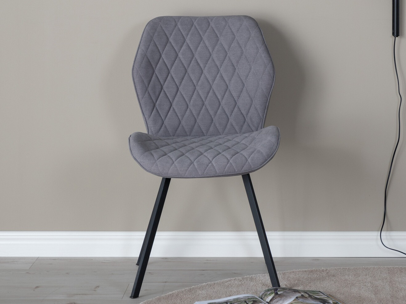 Cadeira Dallas 163 (Cinzento + Preto)