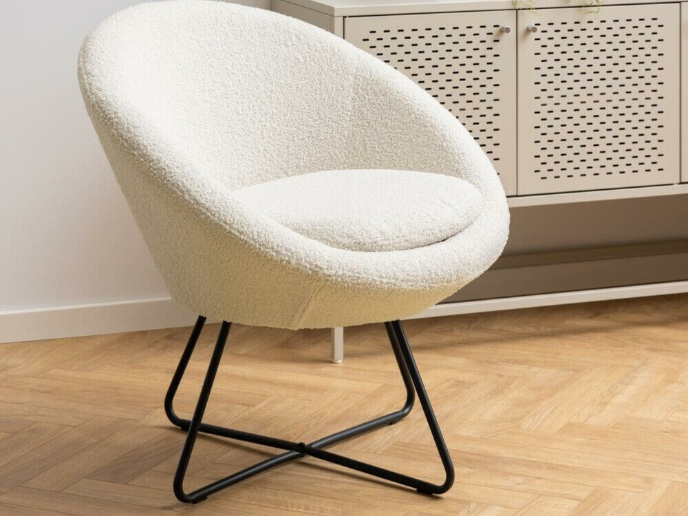 Poltrona Norsica 245 (Creme + Preto)