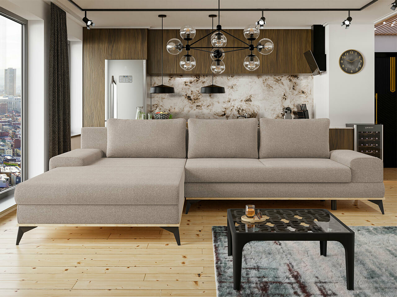 Sofá de canto Lincoln 136 (Soro 13)