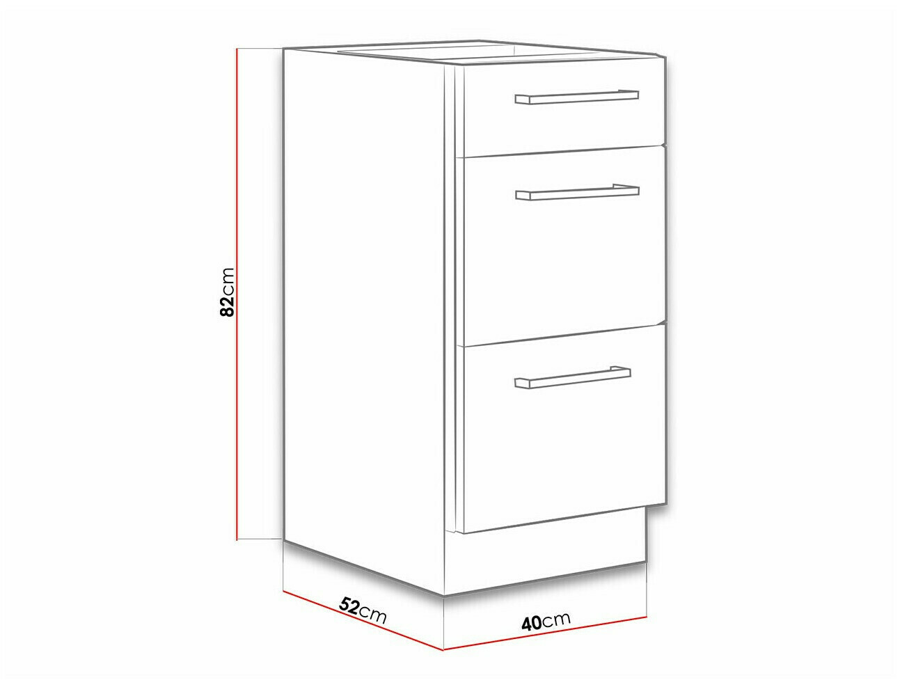 Armário modular com gavetas Wood Dark 133
