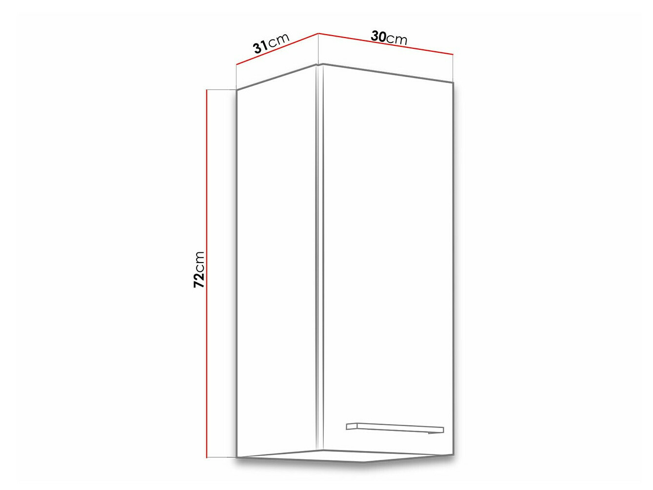 Armário modular suspenso Wood Dark 134