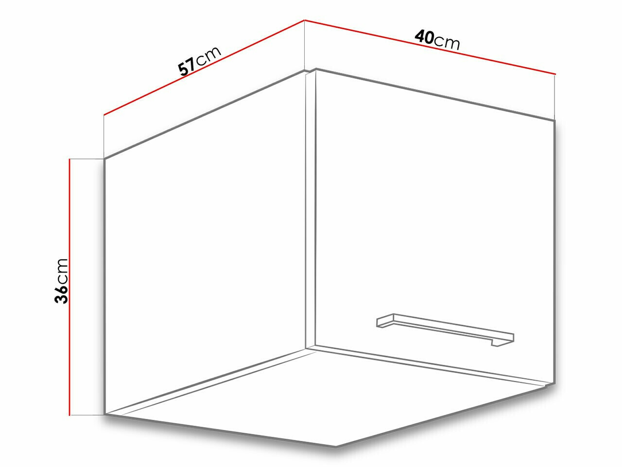 Armário modular suspenso Wood Dark 137