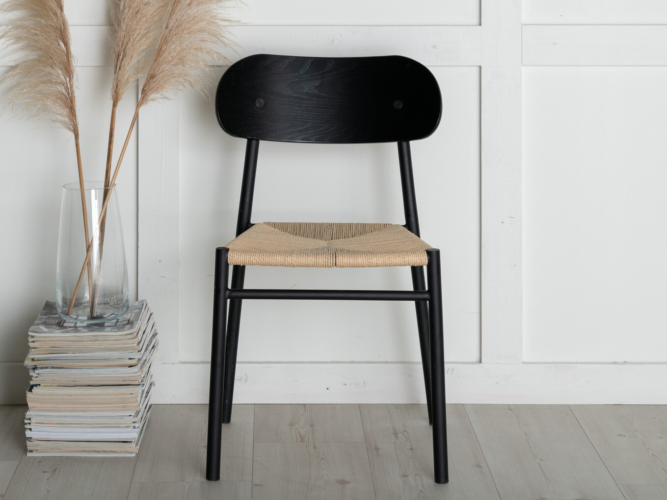 Cadeira Dallas 254 (Preto + Castanho claro)