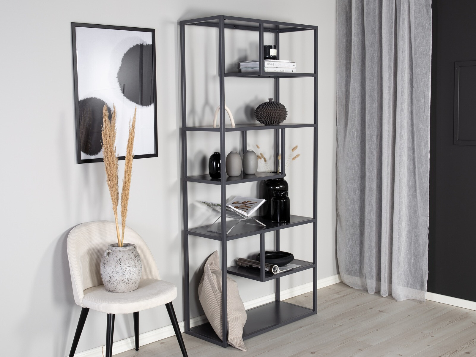 Estante Dallas 214 (Cinzento claro)