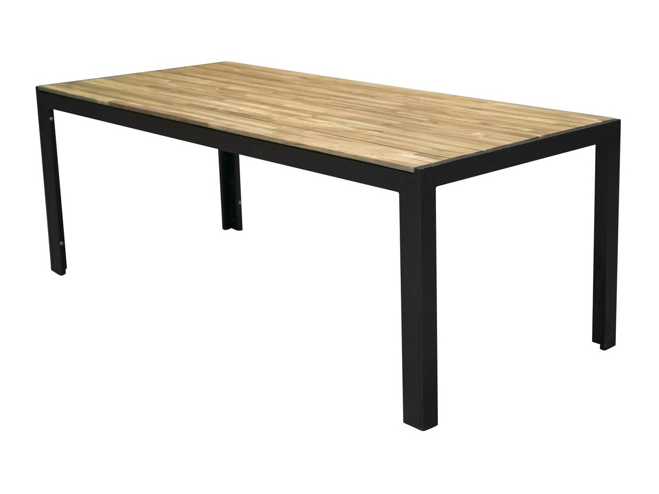 Mesa para o exterior Dallas 673 (Acácia + Preto)