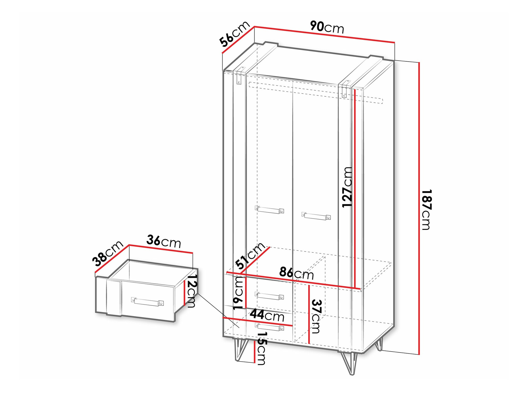 Roupeiro Domdele 100