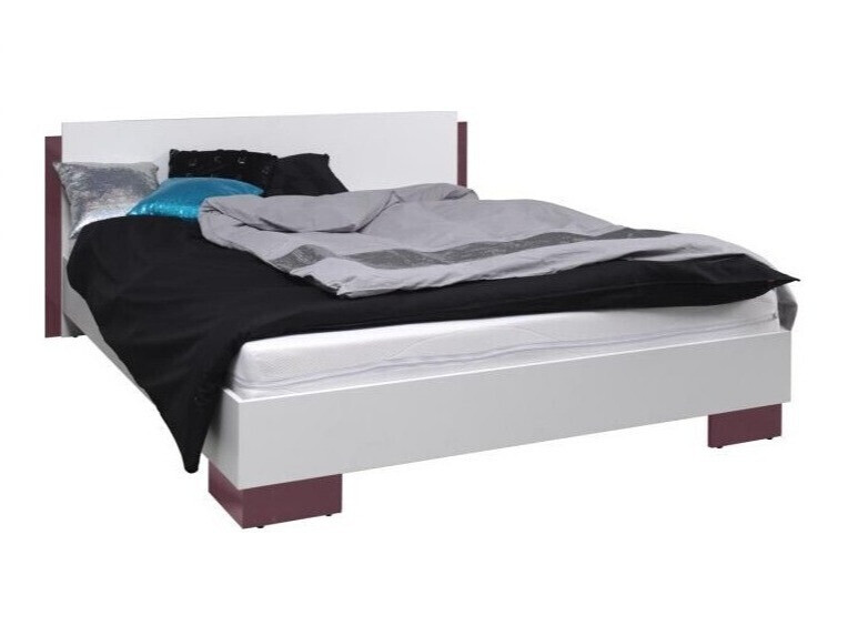 Cama Murrieta 110 (Branco + Brilhante Roxo)