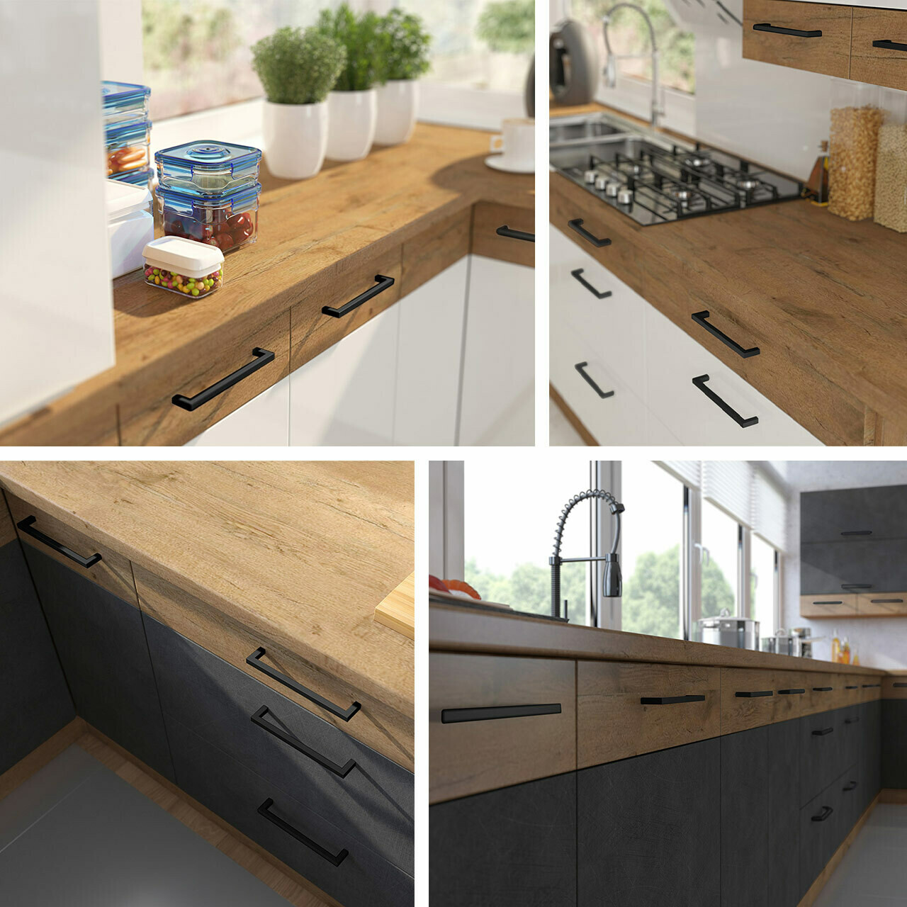 Conjunto de cozinha modular Wood Grey 137