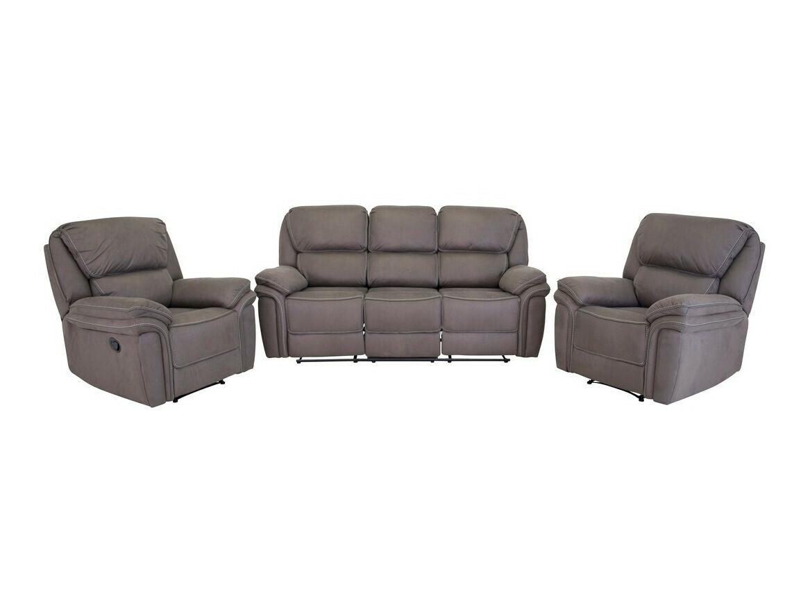 Conjunto de mobiliário com estofo Dallas 4726 (Cinzento)