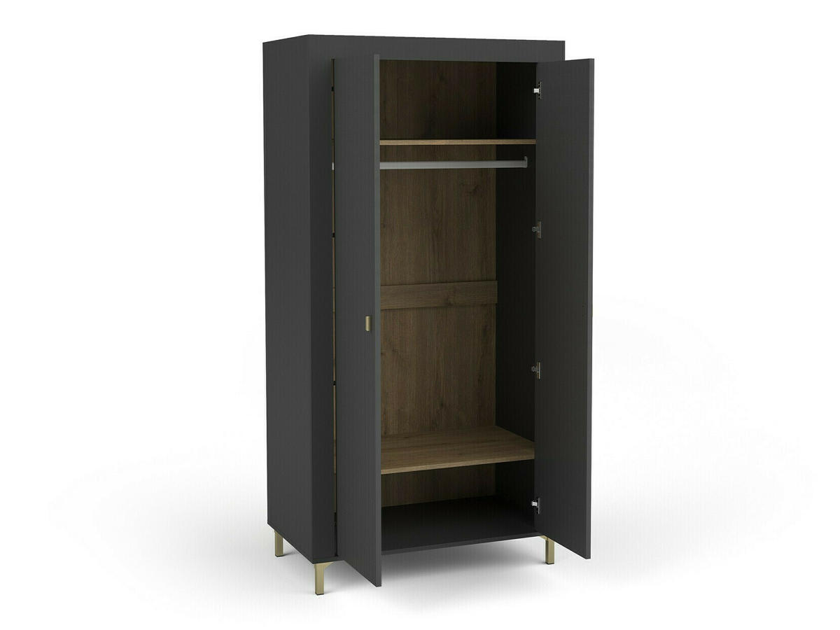 Conjunto para quarto Mormavu 112 (Preto matte + Bege)