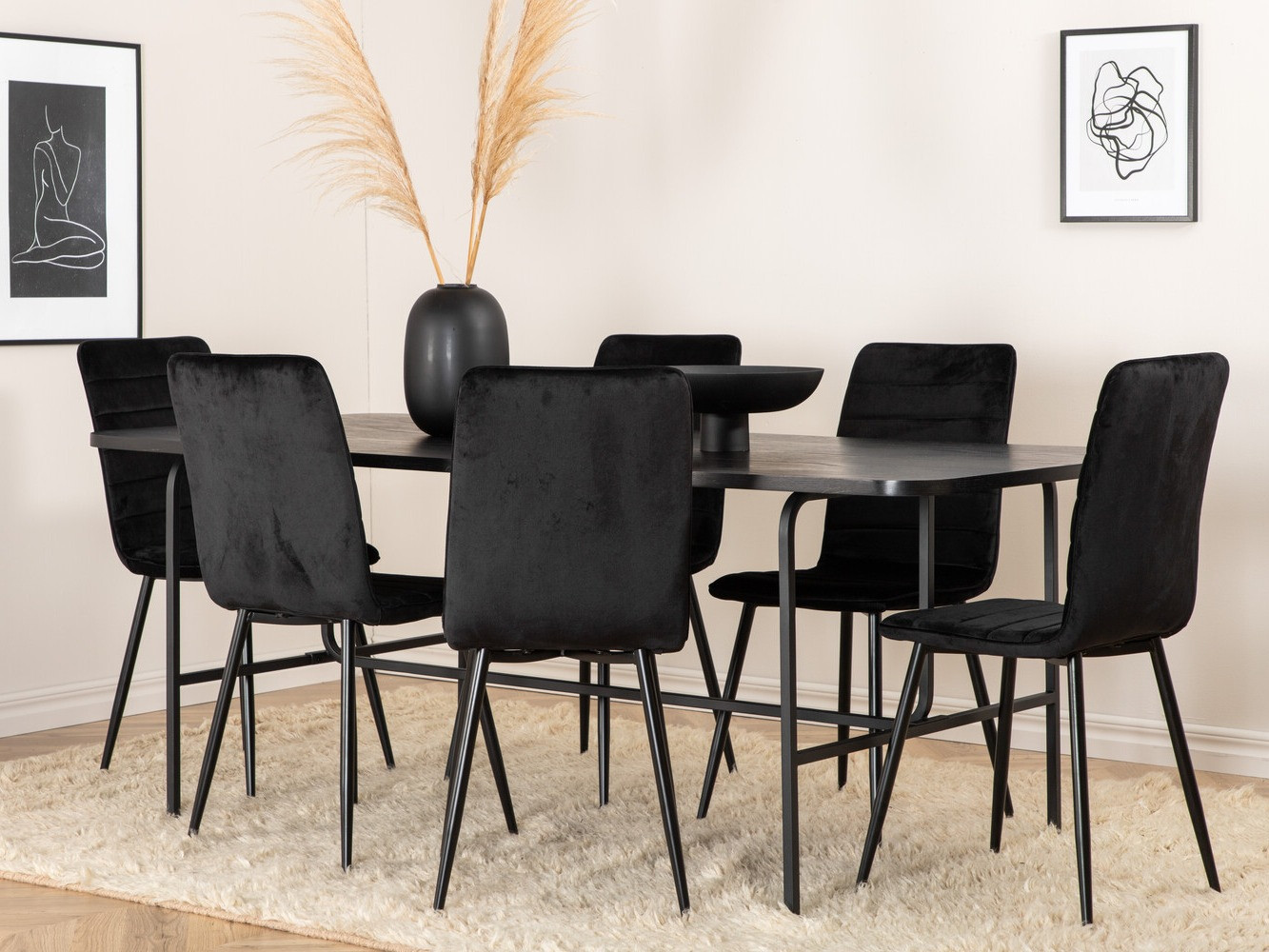 Conjunto para refeições Dallas 2768 (Preto)
