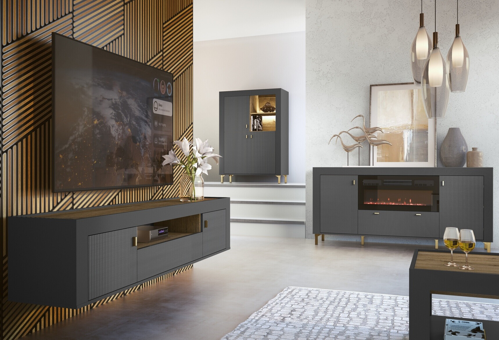 Estante Mormavu 105 (Preto matte)
