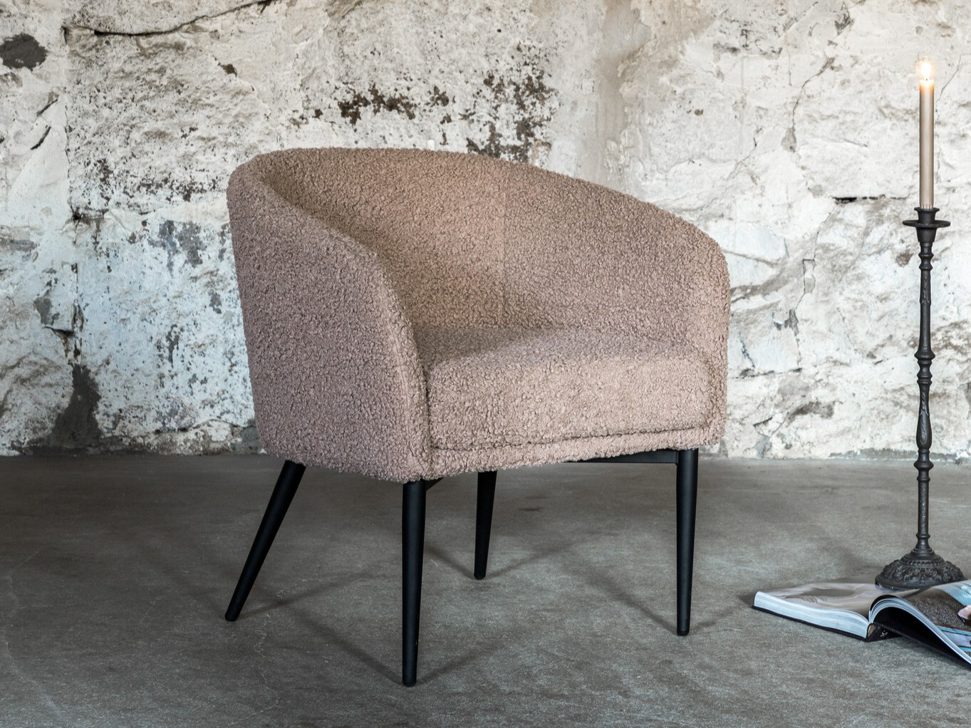 Poltrona Dallas 1706 (Castanho + Preto)