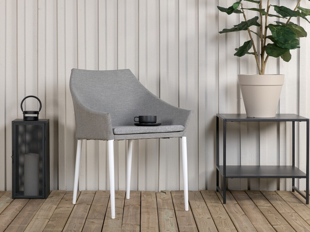 Cadeira para o exterior Dallas 2563 (Branco + Cinzento)