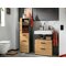 Conjunto para casa de banho Larlori 104 (Antracite + Carvalho)