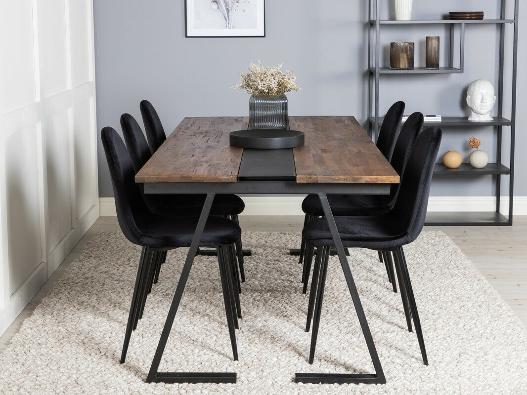 Conjunto para refeições Dallas 1949 (Preto)