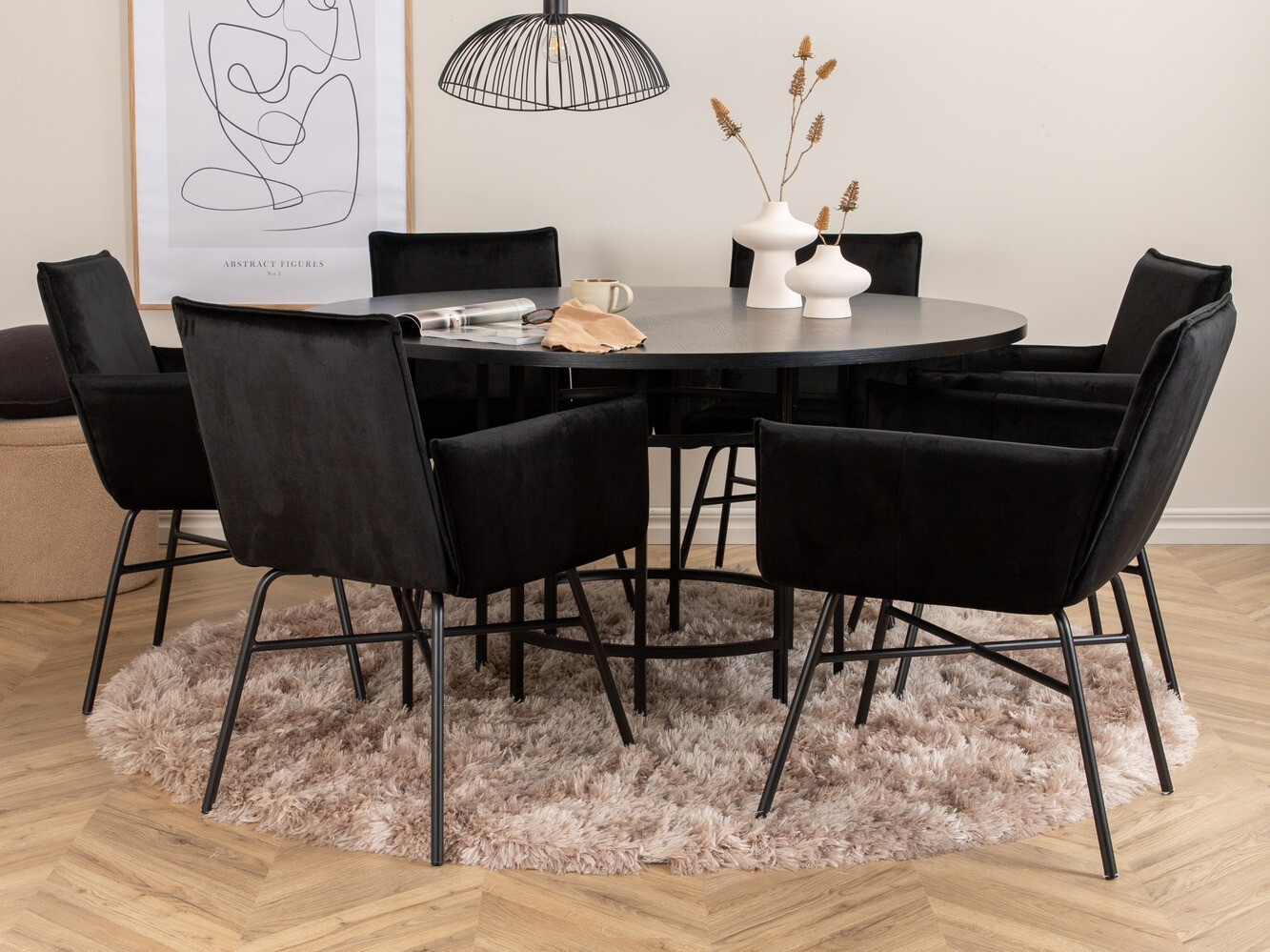 Conjunto para refeições Dallas 2391 (Preto)