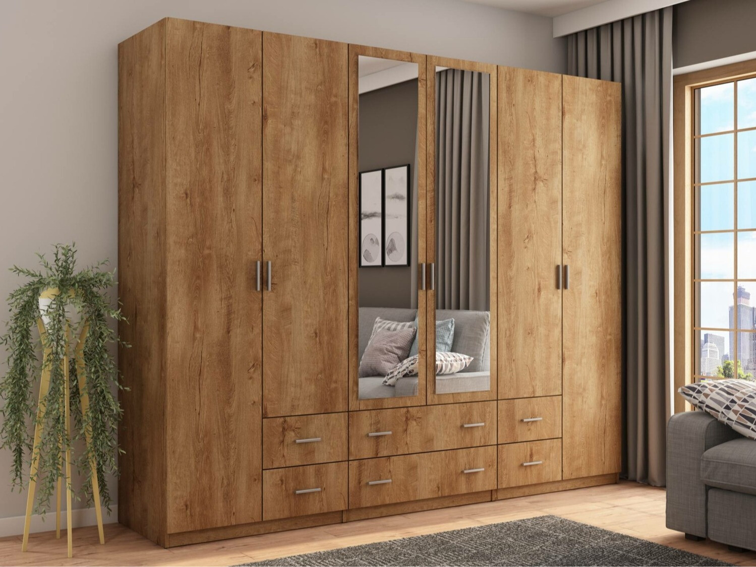 Roupeiro Lexington 145 (Carvalho lefkas)